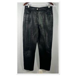 Wilfred Women’s Black Faux Leather Pants Sz 10
